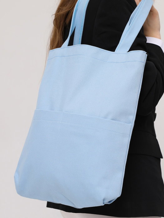 Zoozie Bags 2069 Bolso Tote de Gabardina Azul 35x40x8cm